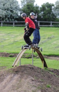 blast from the past - AJ and Tom on the rainbow rail